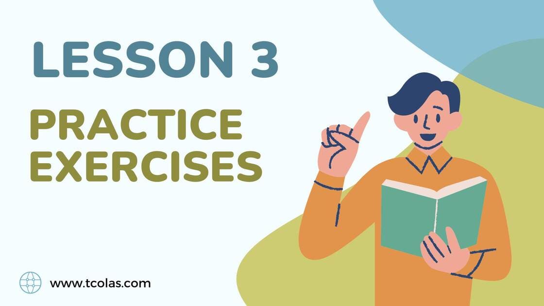 Lesson 3 Practice Exercises - Start Speaking To Yourself With Gravity 